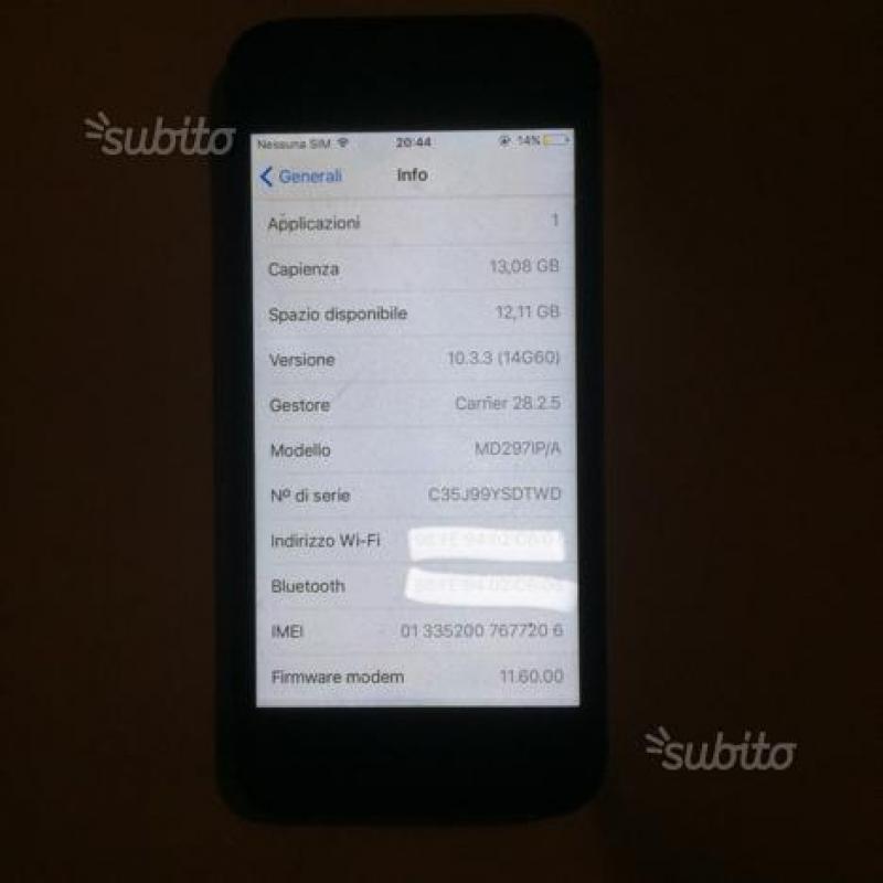 Iphone 5 16GB funzionante