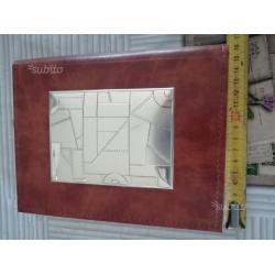 Agenda in pelle e argento