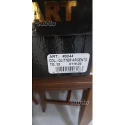 Scarpette Shop Art Glitter Argento