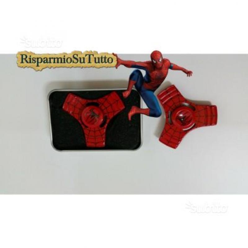 Fidget Spinner Super Eroe L'Uomo Ragno Rosso Spide