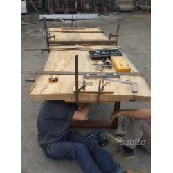 Tavolo rovere massiccio artiginale pezzo unico