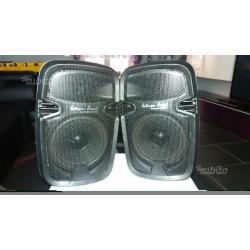 Impianto karaoke casse amplificate