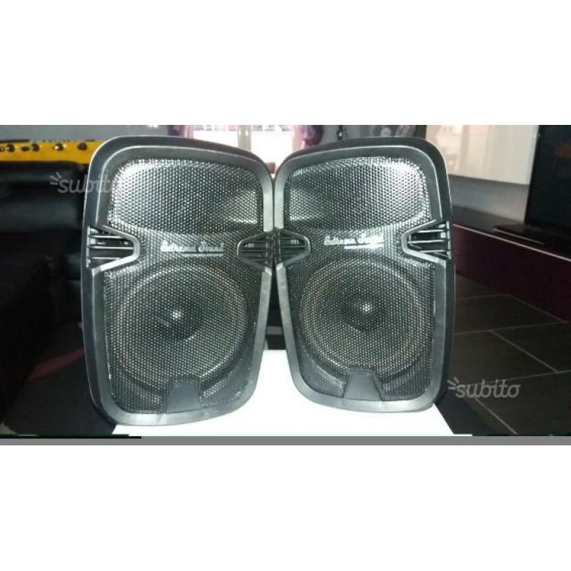Impianto karaoke casse amplificate