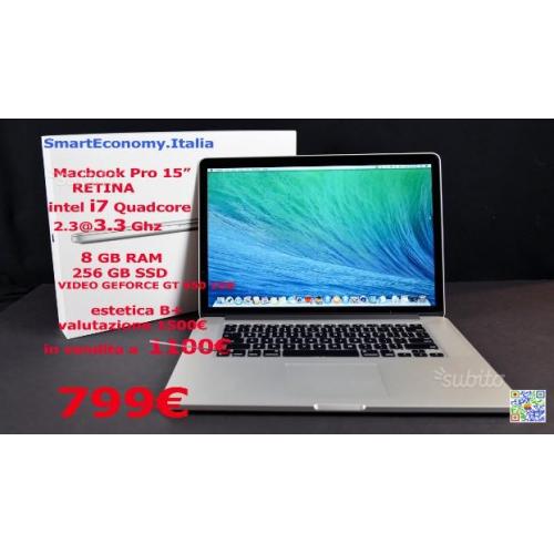 Apple Macbook 15" RETINA i7 Geforce SmartEcomy