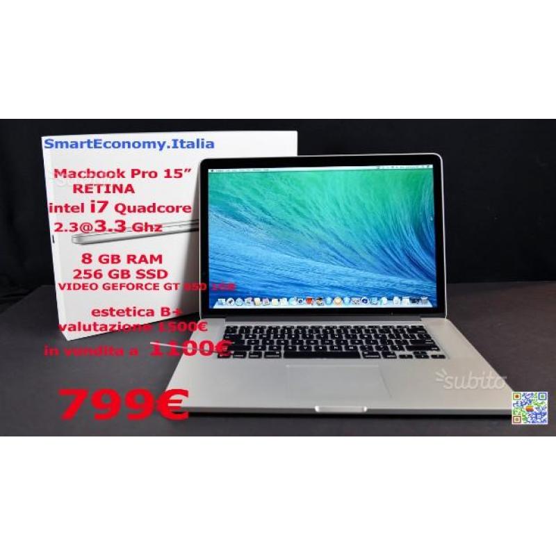 Apple Macbook 15" RETINA i7 Geforce SmartEcomy