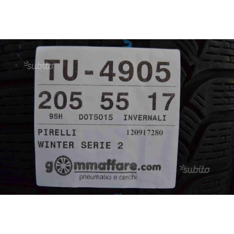 4 gomme 205/55 R17 Pirelli invernali TU-4905