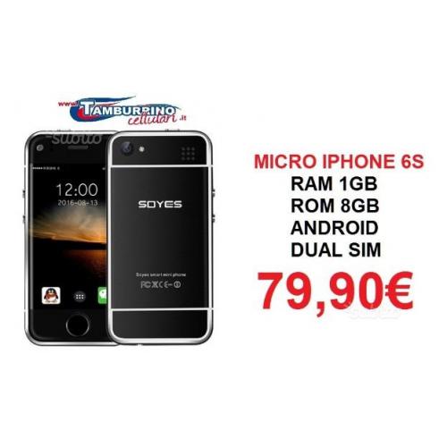 Mini iphone 6s ram 1gb rom 8gb android duos black