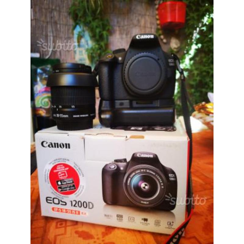Canon eos 1200D +18-55 is stm II +battery grip
