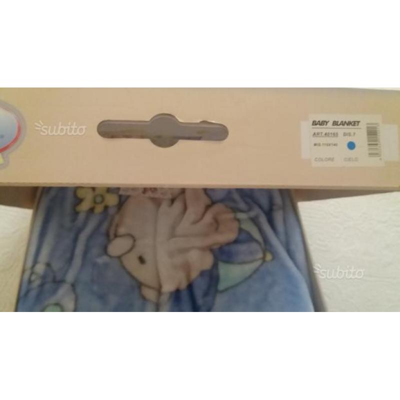 Coperta culla nuova con scatola