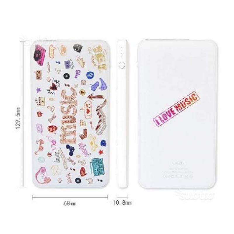 Power Bank, Okzu 5000 mAh Cavetto USB (Nuovo)