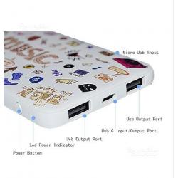 Power Bank, Okzu 5000 mAh Cavetto USB (Nuovo)