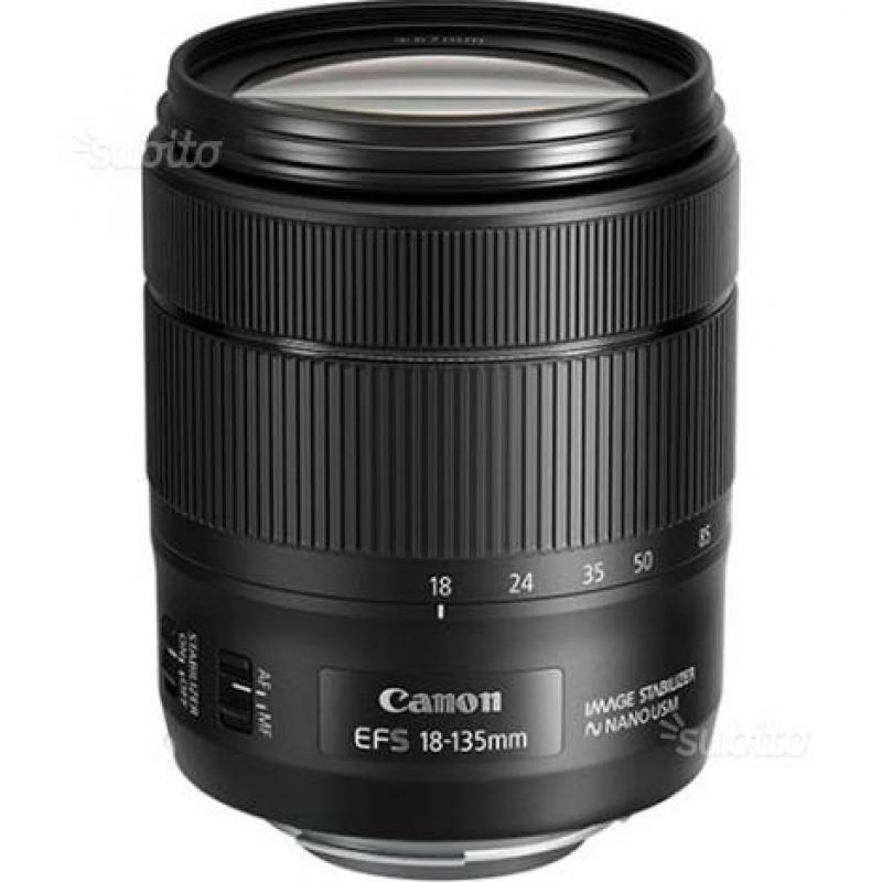 Obiettivo Canon 18-135 stm, nano usm,