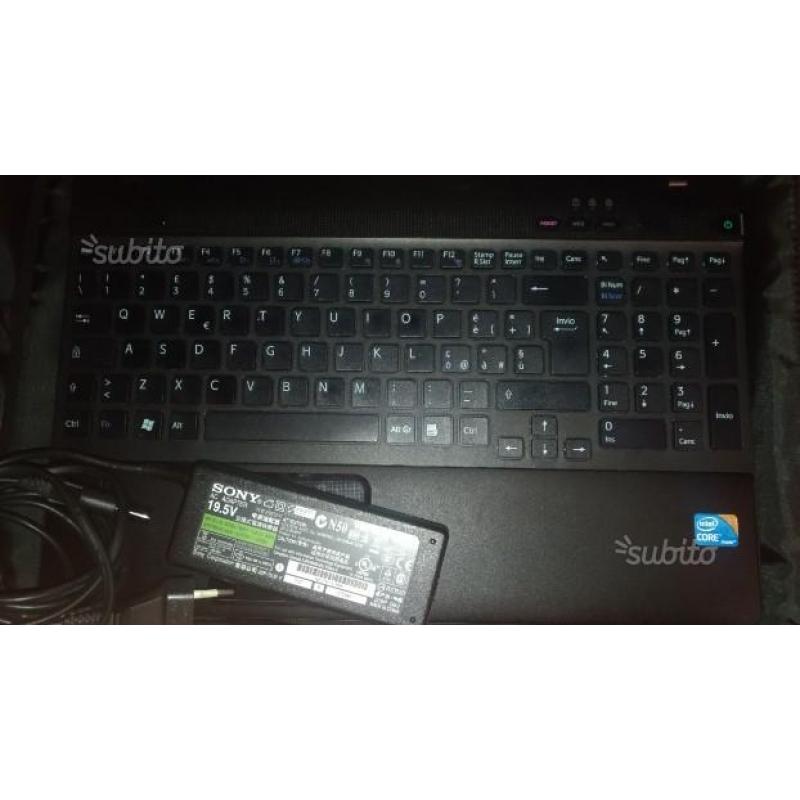 Portatile Sony Vaio+SSD 120gb Ram 4gb espandibile