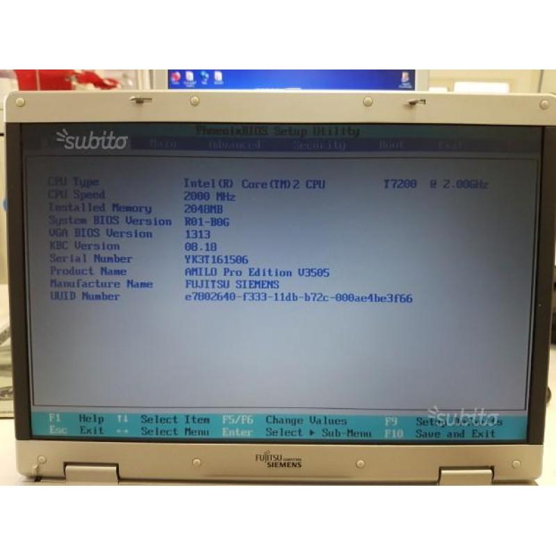 Notebook (portatile) AMILO Pro V3505
