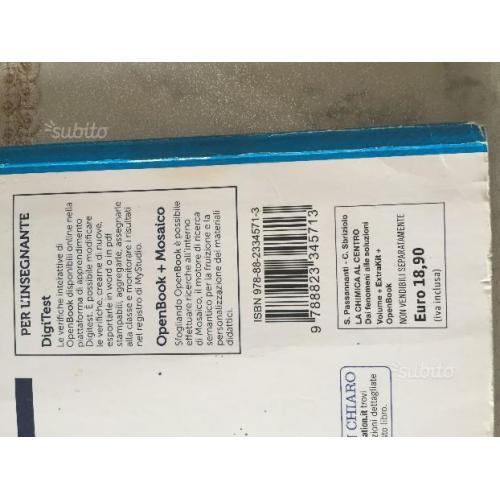 Libro Liceo La Chimica al centro