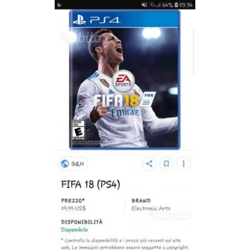 Fifa 18 ps4