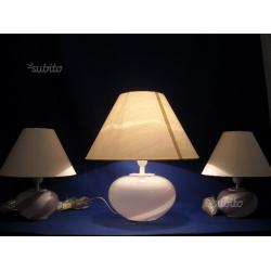 Tris di lampade per comò e comodini