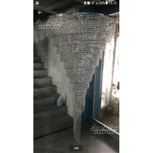 Lampadario vortice 10 luci