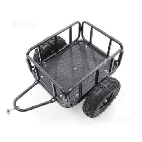 Carrellino rimorchio per quad moto cross e bicicle