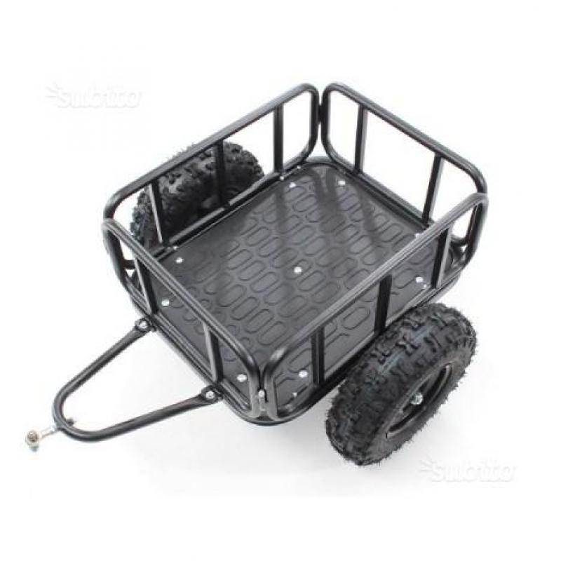 Carrellino rimorchio per quad moto cross e bicicle