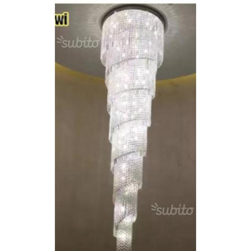 Lampadario vortice 10 luci