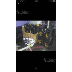 Casse amplificate impianto karaoke
